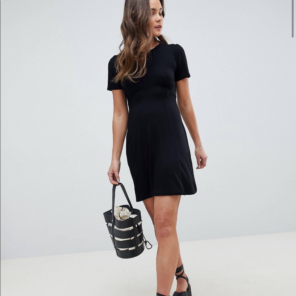ASOS Ultimate Black Mini Tea Dress